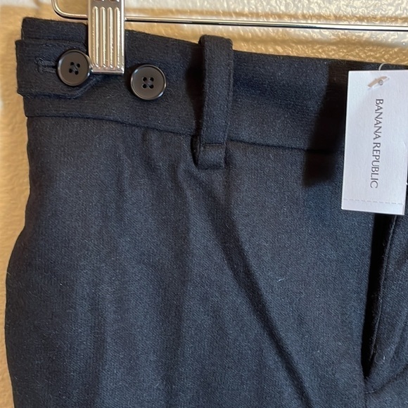 NWT Banana Republic Black Wool Blend Pants - Picture 2 of 15